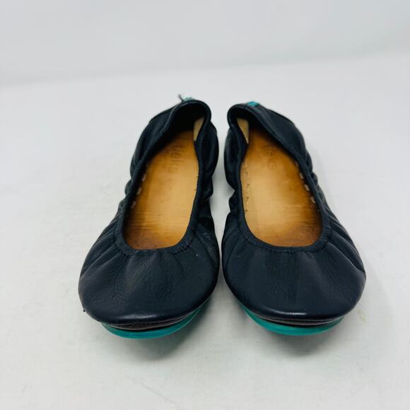 Tieks by Gavrieli Ballet Flats Navy Blue Leather Foldable Travel Shoes Size 7 - Picture 4 of 13